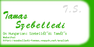 tamas szebelledi business card